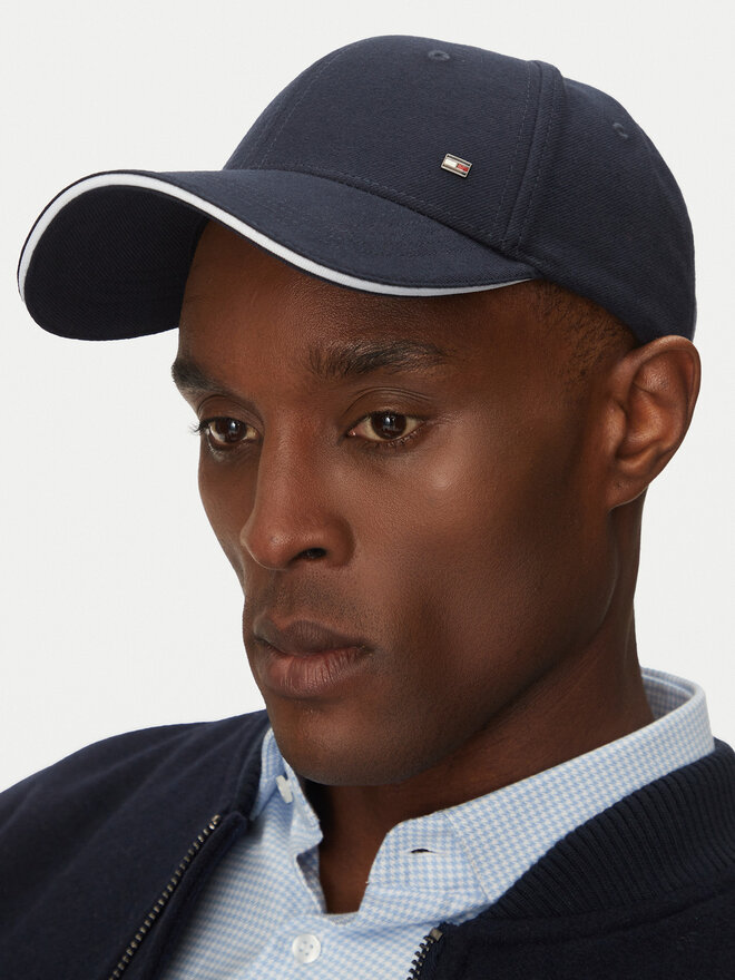 Tommy Hilfiger Kšiltovka Tommy Hilfiger Corp Flannel AM0AM13164 Tmavomodrá
