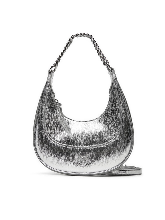 PINKO Torebka PINKO Brioche Hobo Mini AI 24-25 PLTT 101433 A204 Srebrny