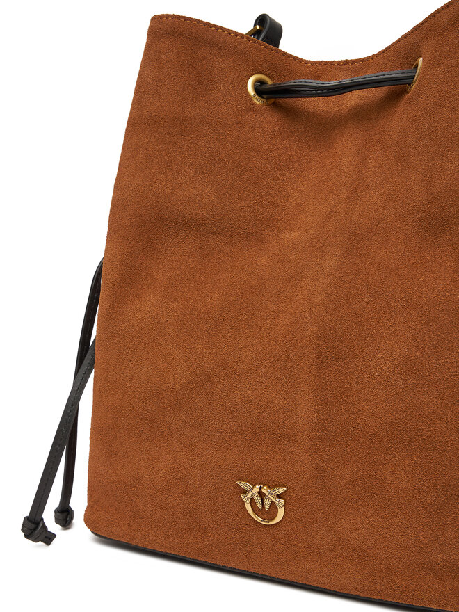 PINKO Handtasche PINKO Secchiello Classic PE 25 PLTT 104305 A2CC Braun