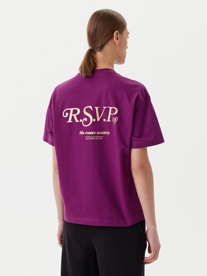 Fila Fila T-Shirt Leffinge FAW1029 Violett Loose Fit