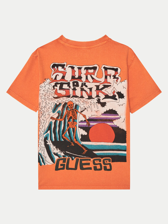 Guess Guess T-Shirt L5RI30 K8HM4 Orange Regular Fit