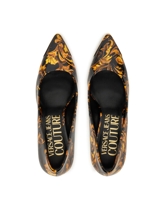 Versace Jeans Couture Pantofi cu toc subțire Versace Jeans Couture 79VA3S50 ZS366 Negru