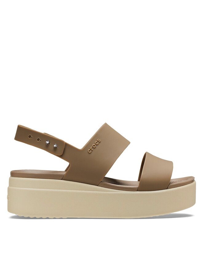 Sandalen Crocs Brooklyn Low Wedge W 206453 Khakifarben eschuhe