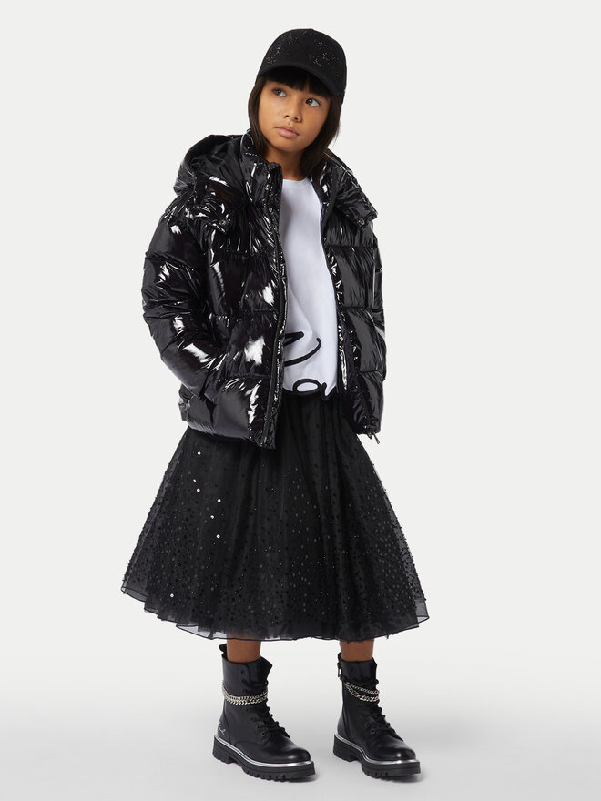 Karl Lagerfeld Kids Karl Lagerfeld Kids Póló Z30212 S Fehér Regular Fit