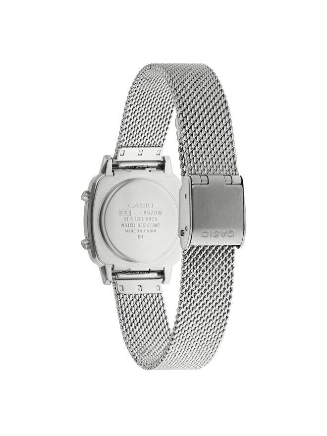 Casio Ρολόι Casio Vintage LA670WEM-7EF Ασημί