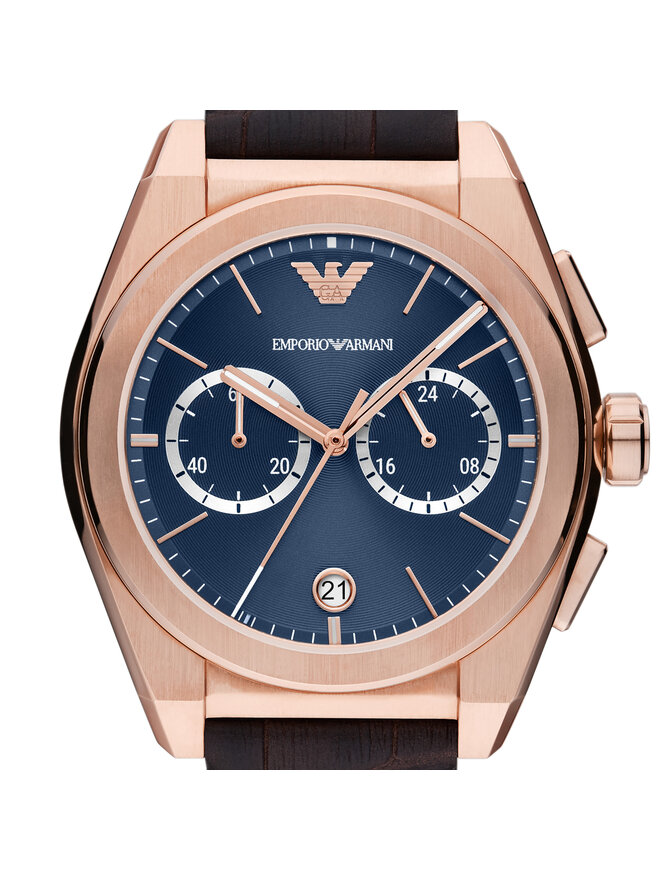 Emporio Armani Zegarek Emporio Armani Federico AR11563 Brązowy