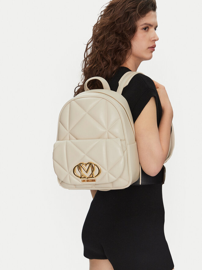 LOVE MOSCHINO Plecak LOVE MOSCHINO JC4037PP1MLC0110 Écru