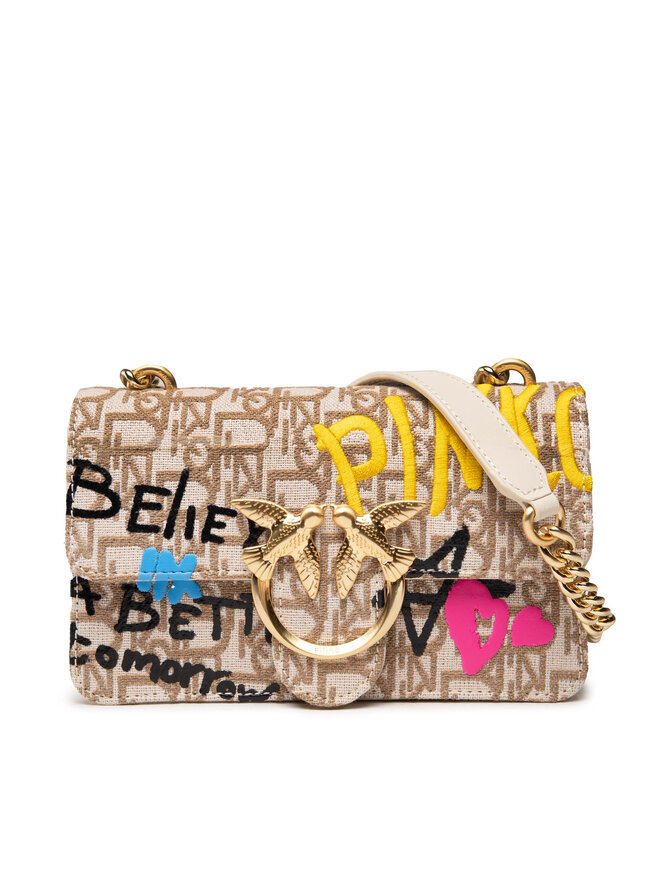 セール(SALE)開催中！ファッション通販 Rankinė Pinko Jacquard Monog Logo Street Icon Mini Love アイドル