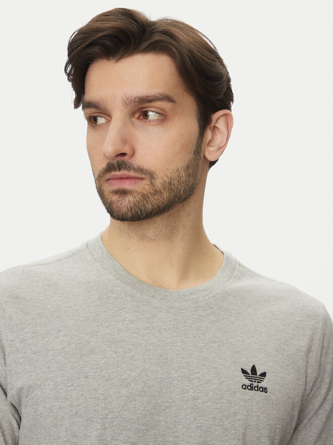 adidas adidas Marškinėliai Trefoil Essentials JC9988 Pilka Regular Fit