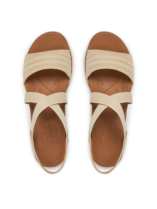 Skechers Σανδάλια Skechers BOBS Arch Fit Beach Kiss-Boho Beyond 114013/NAT Μπεζ