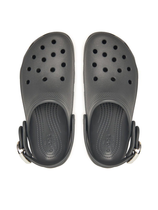 Crocs Шльопанці Crocs Classic Platform Buckle Clog 213230 Сірий