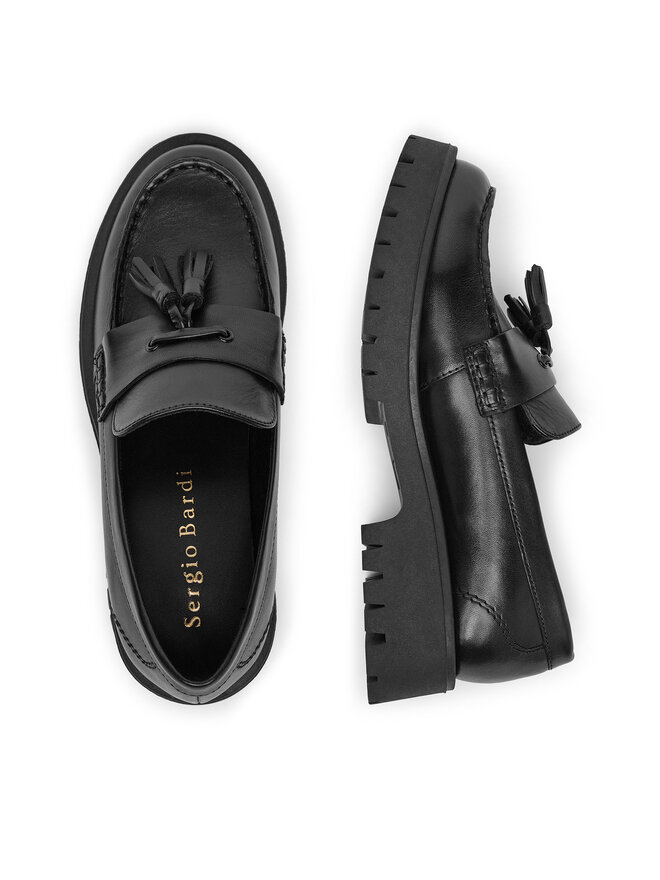 Sergio Bardi Loafersy Sergio Bardi ARC-F1091-05SB Czarny