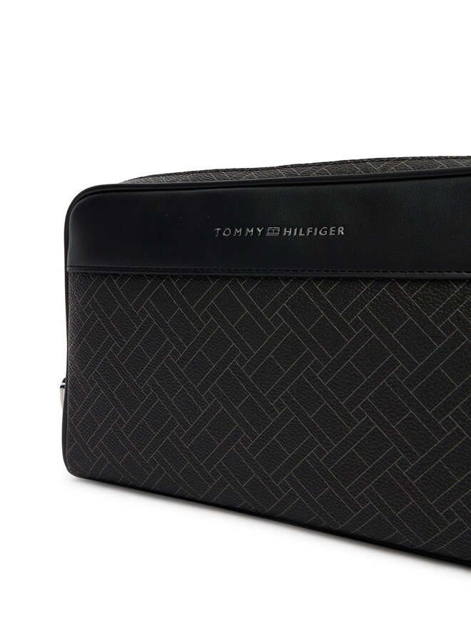 Tommy Hilfiger Kosmetiktasche Tommy Hilfiger Th Flag Monogram Pouch AM0AM14146 Schwarz