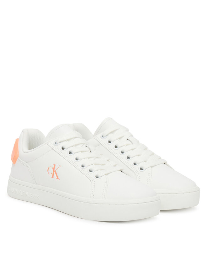 Calvin Klein Jeans Сникърси Calvin Klein Jeans Classic Cupsole Ru Patch Lth Wn YW0YW01845 Бял