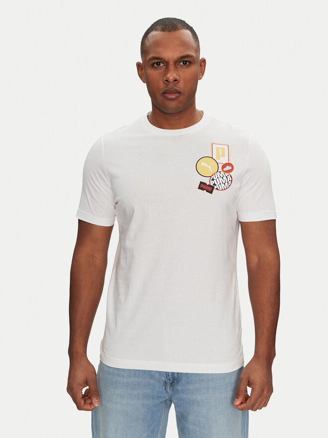 Puma Puma Camiseta Graphics Icon 684829 Blanco Regular Fit