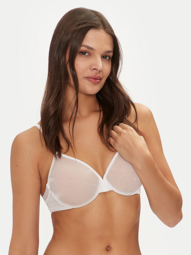 Gossard Gossard Σουτιέν με μπανέλα Glossies Sheer Moulded 6271 Λευκό