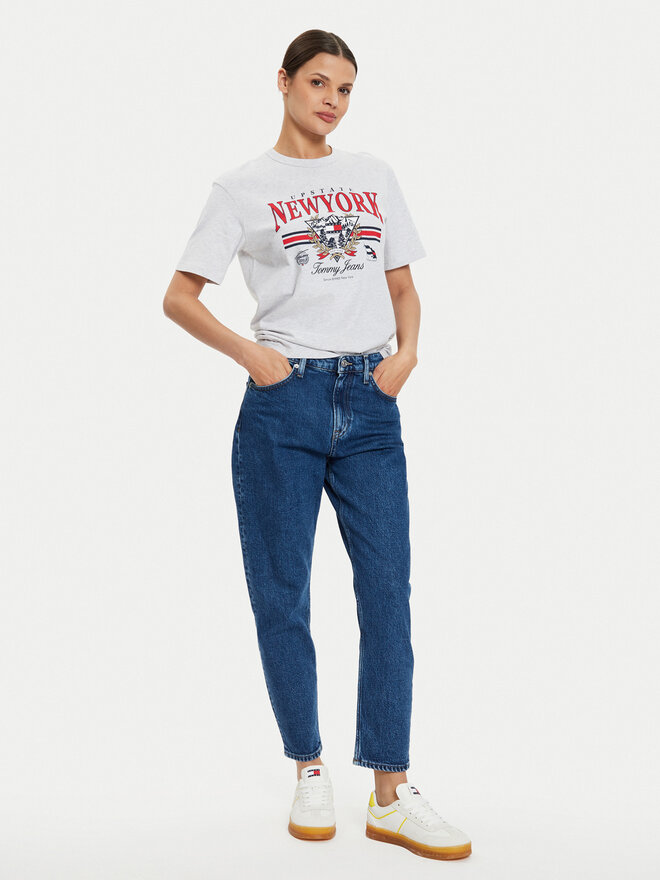 Tommy Jeans Tommy Jeans Marškinėliai Vintage DW0DW18410 Pilka Relaxed Fit