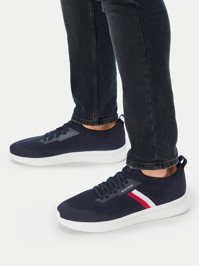 Tommy Hilfiger Sneakers Tommy Hilfiger Lightweight Knitted Runner FM0FM05756 Dunkelblau