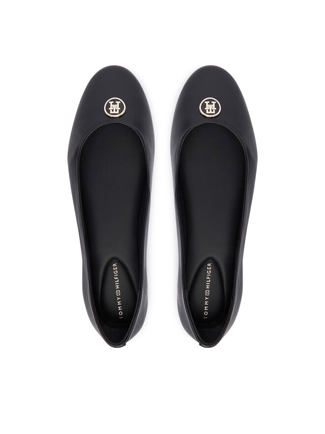 Tommy Hilfiger Ballerinas Tommy Hilfiger Th Plate FW0FW09374 Schwarz
