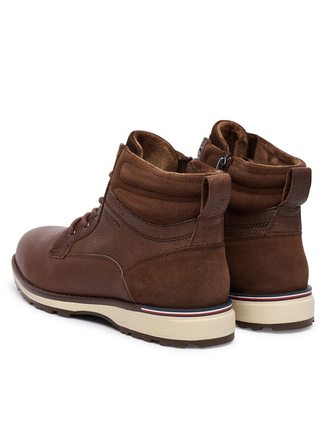 Tommy Hilfiger Schnürschuhe Tommy Hilfiger Corporate W FM0FM05606 Braun