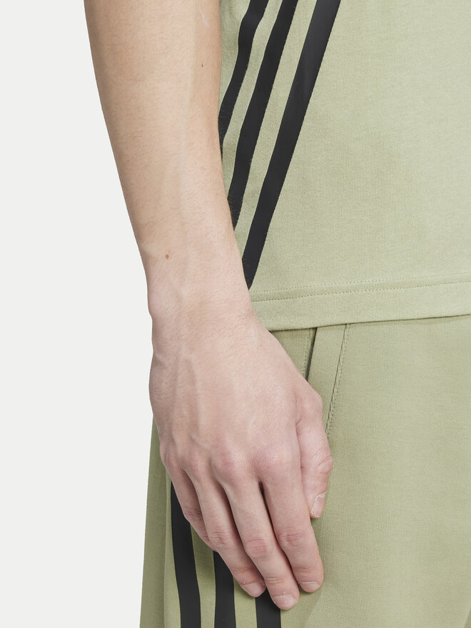 adidas adidas Marškinėliai Future Icons 3-Stripes IY7736 Žalia Regular Fit