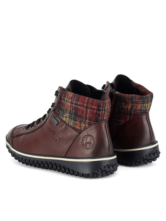 Rieker Škornji Rieker Z4243-36 Bordo rdeča