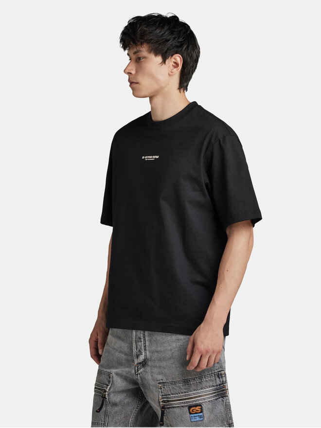 G-Star Raw G-Star Raw Marškinėliai Center D24780-C336 Juoda Boxy Fit