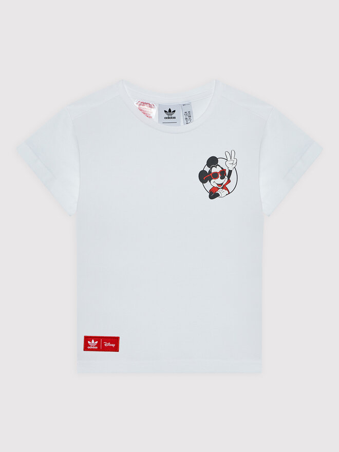 adidas adidas Marškinėliai Disney Mickey And Friends HC1912 Balta Regular Fit