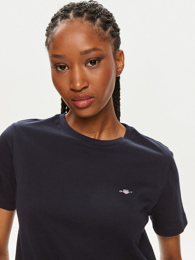 Gant Gant T-Shirt Shield 4200200 Dunkelblau Regular Fit