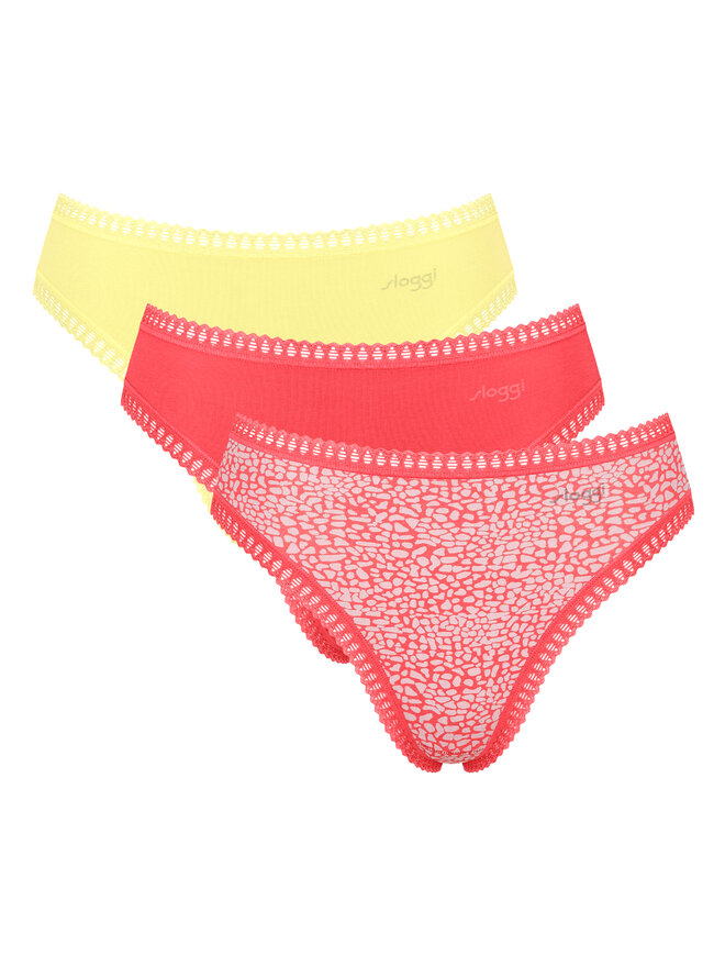 Sloggi Sloggi 3er-Set klassische Damenslips Go Crush 10219672 Bunt