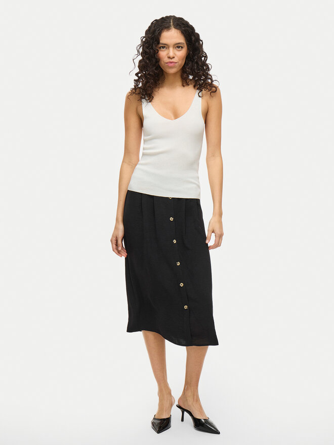 Vila Vila Τοπ Wennie 14104135 Λευκό Regular Fit