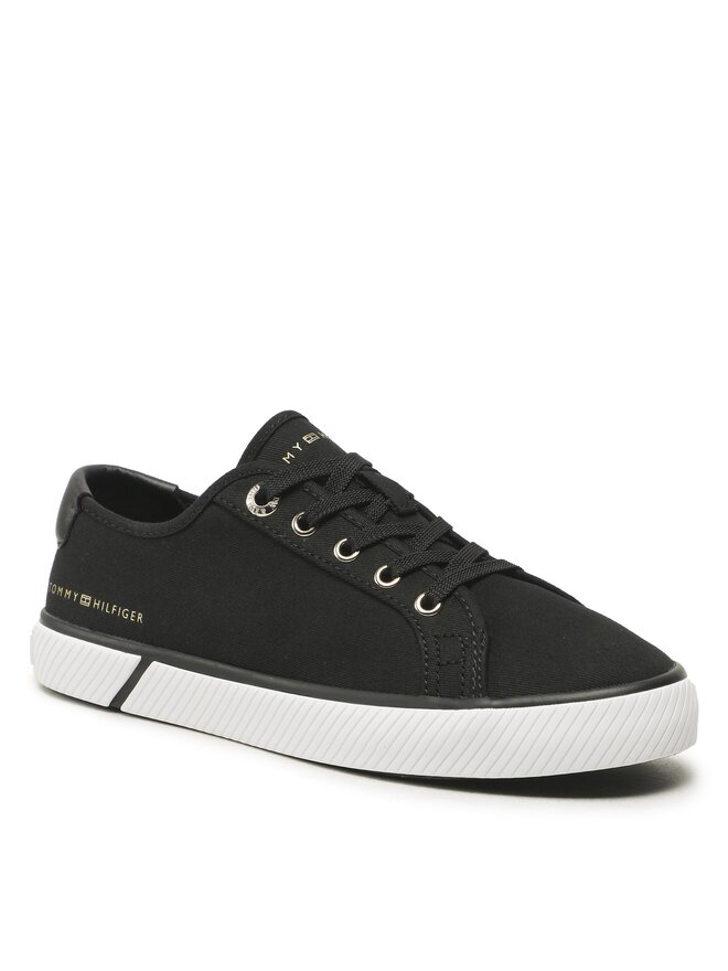 Tommy Hilfiger Tenisky Tommy Hilfiger Lace Up Vulc Sneaker Bl FW0FW07248 Černá