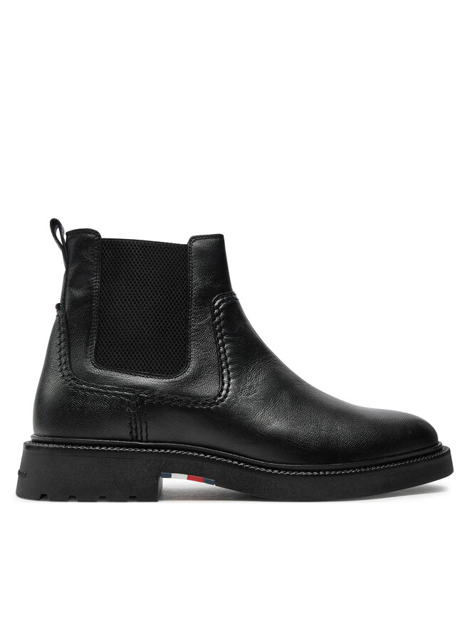 Tommy Hilfiger Боти тип челси Tommy Hilfiger Chelsea FM0FM05184 Черен