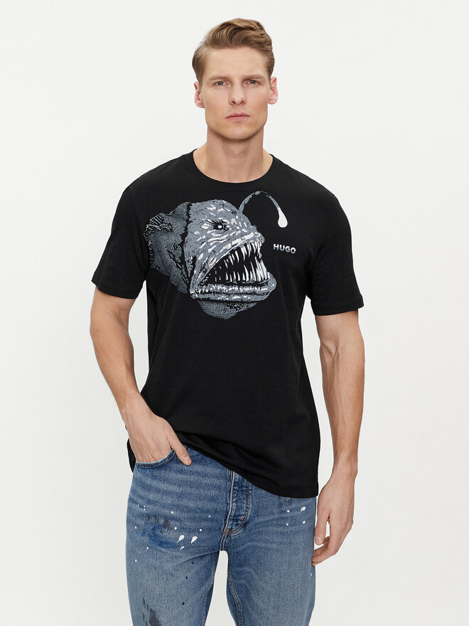 HUGO HUGO Camiseta Dibeach 50513812 Negro Regular Fit