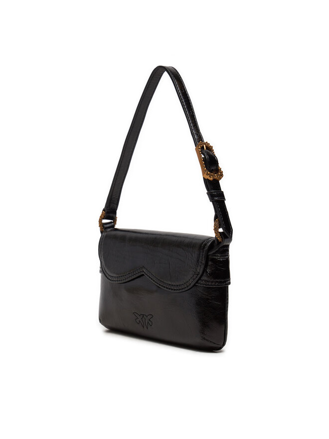PINKO Kabelka Pinko 520 Shoulder Baby Fl AI 24-25 PLTT 103764 A1EO Černá