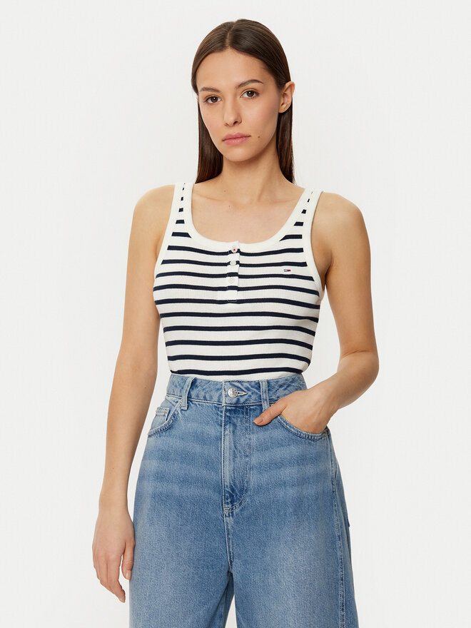 Tommy Jeans Tommy Jeans Felső DW0DW19492 Színes Slim Fit