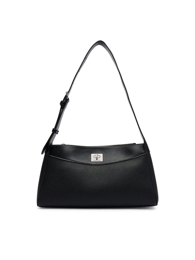 Calvin Klein Handtasche Calvin Klein Mix Media Shoulder Bag LV04F3886G Schwarz