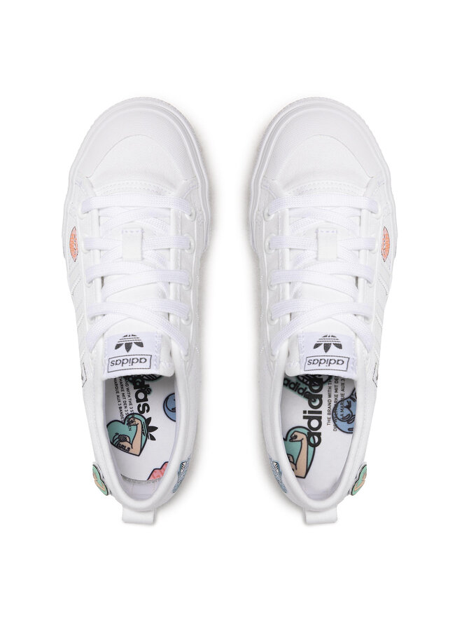 adidas Sneakers adidas NIzza Platform J FY2531 Weiß