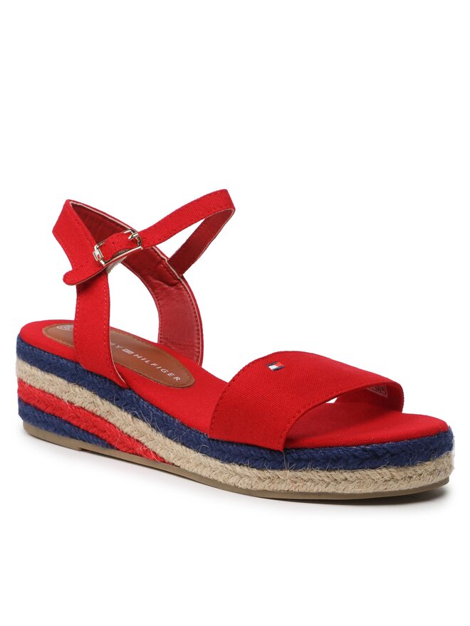 Tommy Hilfiger Espadrilles Tommy Hilfiger Rope Wedge T3A7-32778-0048300 S Rot