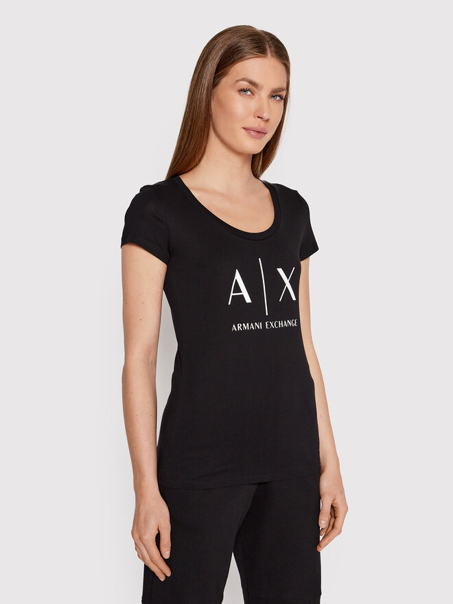 Armani Exchange Armani Exchange Camiseta 8NYT70 YJ16Z 1200 Negro Regular Fit