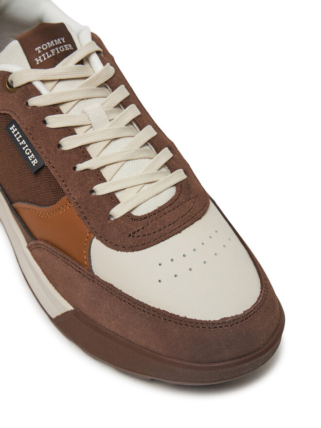 Tommy Hilfiger Снікерcи Tommy Hilfiger Retro Runner Mix Rwb FM0FM05371 Коричневий