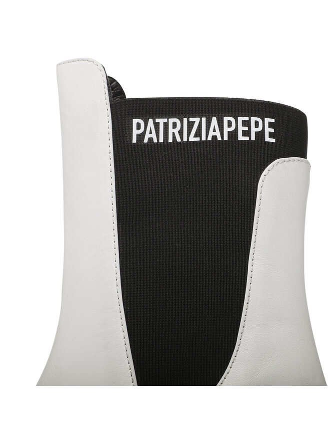 Patrizia Pepe Μποτάκια με λάστιχο Patrizia Pepe CY9814/L011-W146 Λευκό