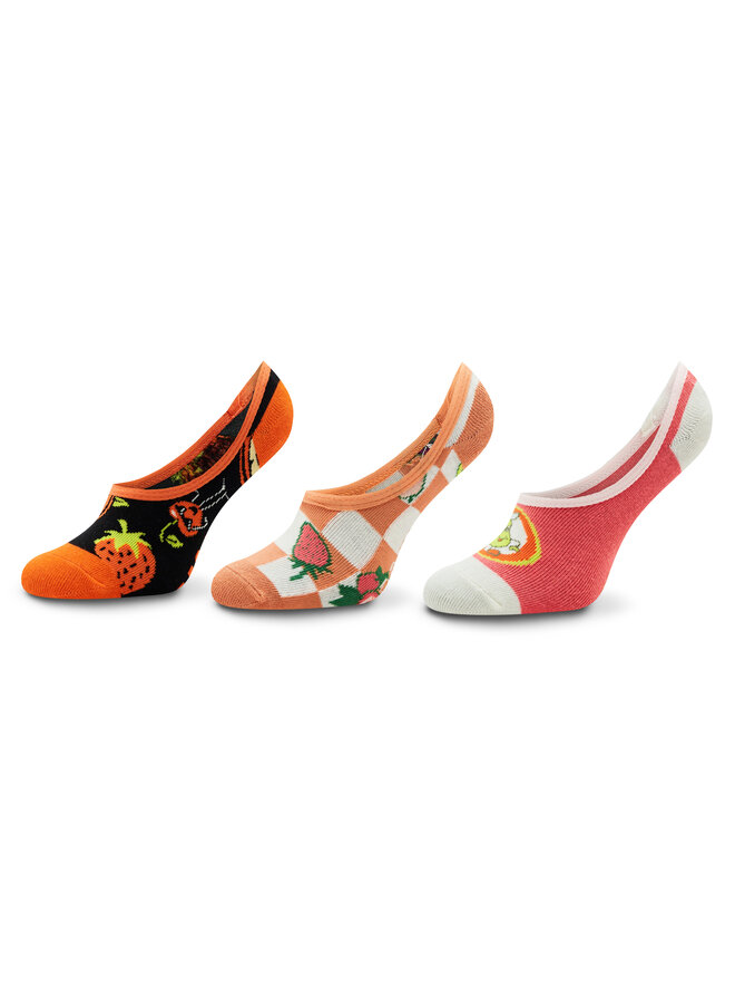Vans Set de 3 perechi de șosete scurte pentru copii Vans Let There Be Fruit VN0007B8SNQ1 Colorat