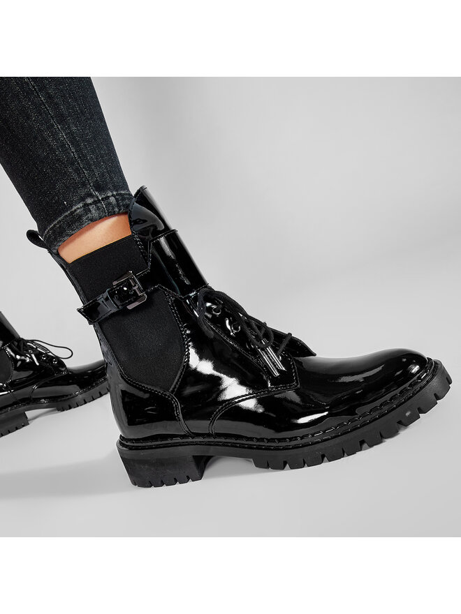 Eva Minge Schnürstiefeletten Eva Minge EM-21-08-001037 Schwarz