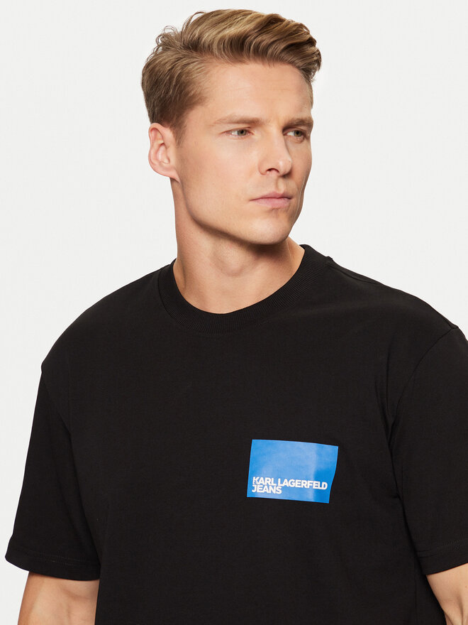 Karl Lagerfeld Jeans Karl Lagerfeld Jeans Camiseta A1M17001 Negro Regular Fit