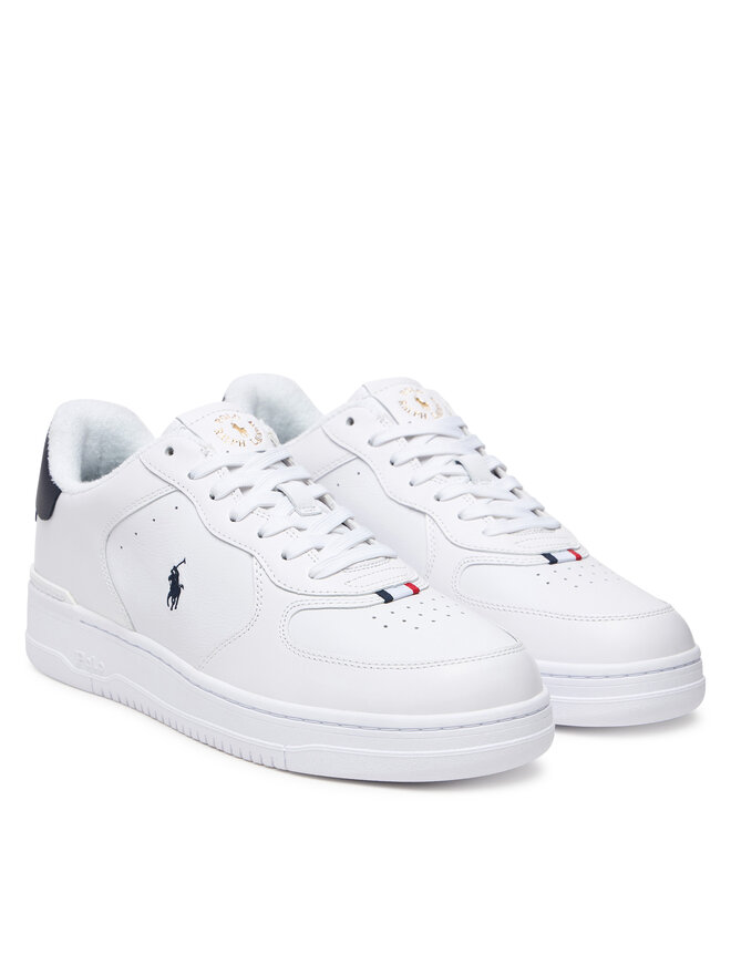 Polo Ralph Lauren Снікерcи Polo Ralph Lauren Masters Ct Rib 809P01636001 Білий