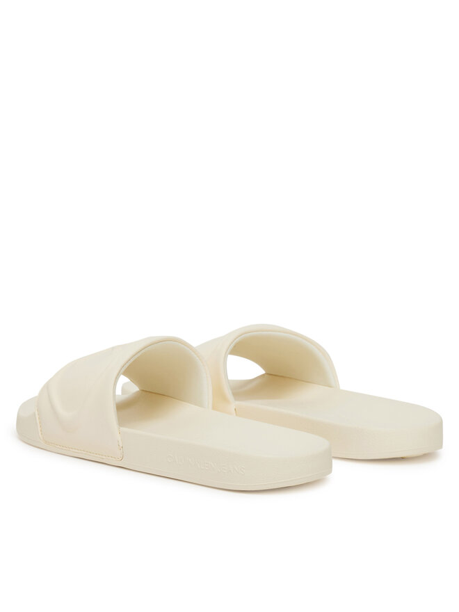 Calvin Klein Jeans Pantoletten Calvin Klein Jeans Slide Pu Hf Mg YW0YW01879 Écru