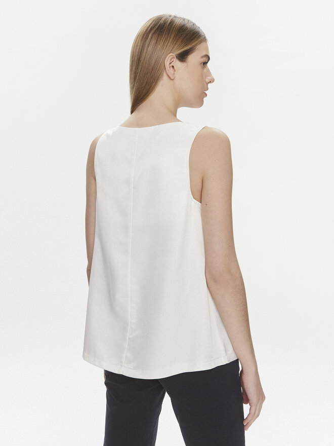 United Colors Of Benetton United Colors Of Benetton Τοπ 5XONDQ06Z Εκρού Relaxed Fit