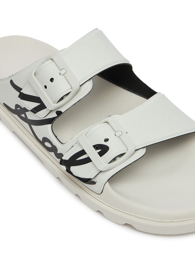 KARL LAGERFELD Pantoletten KARL LAGERFELD Kondo Tred KL80972 Weiß