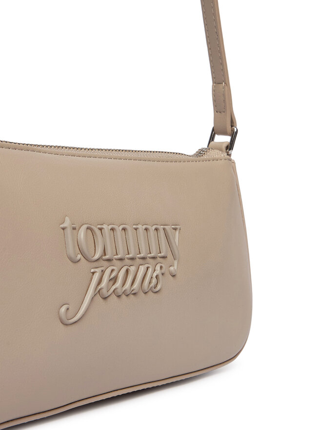 Tommy Jeans Handtasche Tommy Jeans Tjw Must Shoulder Bag AW0AW18449 Beige